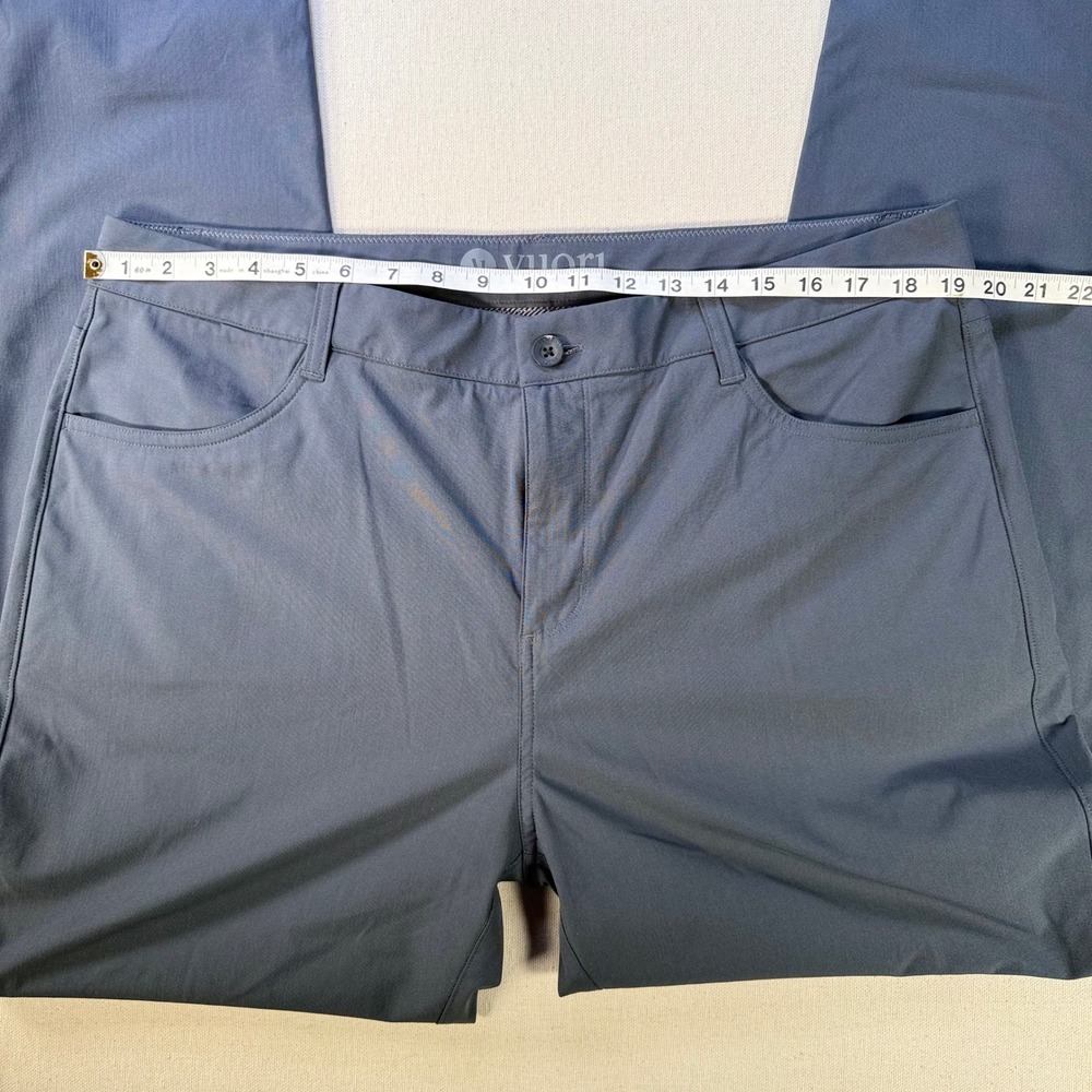 Vuori Mens 38 Meta Pant  Grey Technical Chino Performance Trousers Classic Nice - Picture 3 of 16